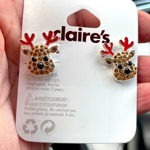 Claire’s Reindeer Earrings